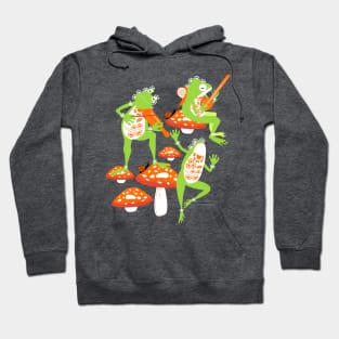 Tribal Dancing Frogs Hoodie